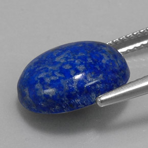 Lapis-lazuli bleue naturelle coupe ovale, 5,86 ct, opaque