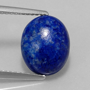 Lapis-lazuli bleue naturelle coupe ovale, 4,01 ct, opaque
