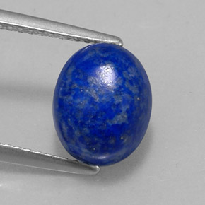 Lapis-lazuli bleue naturelle coupe ovale, 4,08 ct, opaque