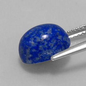 Lapis-lazuli bleue naturelle coupe ovale, 4,08 ct, opaque