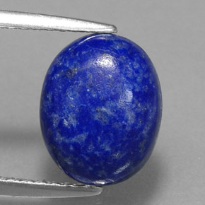 Lapis-lazuli bleue naturelle coupe ovale, 3,13 ct, opaque