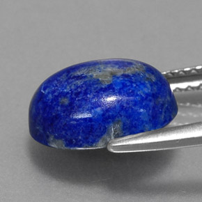 Lapis-lazuli bleue naturelle coupe ovale, 3,07 ct, opaque