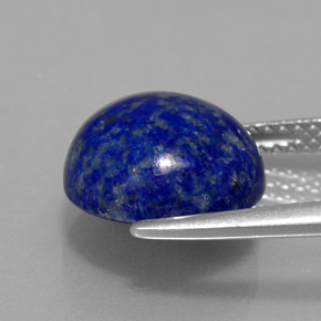 Lapis-lazuli bleue naturelle coupe roude, 5,82 ct, opaque