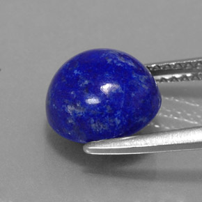 Lapis-lazuli bleue naturelle coupe roude, 3,59 ct, opaque