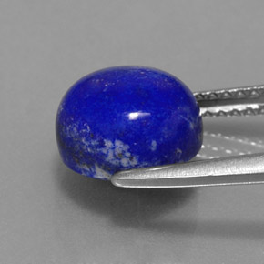 Lapis-lazuli bleue naturelle coupe roude, 3,53 ct, opaque