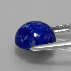 Lapis-lazuli bleue naturelle coupe roude, 3,48 ct, opaque