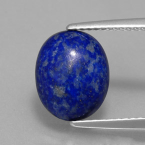Lapis-lazuli bleue naturelle coupe ovale, 3,12 ct, opaque