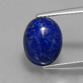 Lapis-lazuli bleue naturelle coupe ovale, 3,87 ct, opaque