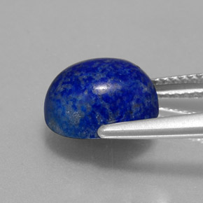 Lapis-lazuli bleue naturelle coupe ovale, 3,87 ct, opaque