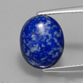 Lapis-lazuli bleue naturelle coupe ovale, 3,97 ct, opaque