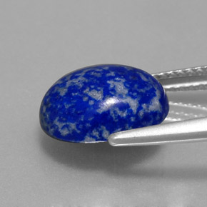 Lapis-lazuli bleue naturelle coupe ovale, 3,97 ct, opaque