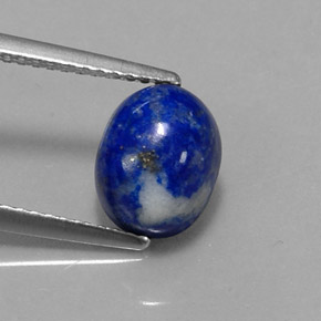 Lapis-lazuli bleue naturelle coupe ovale, 2,98 ct, opaque