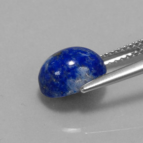 Lapis-lazuli bleue naturelle coupe ovale, 2,98 ct, opaque