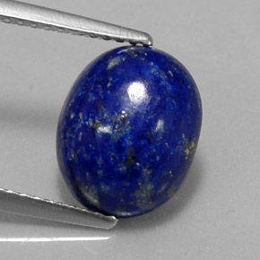 Lapis-lazuli bleue naturelle coupe ovale, 4,23 ct, opaque