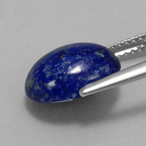 Lapis-lazuli bleue naturelle coupe ovale, 4,23 ct, opaque