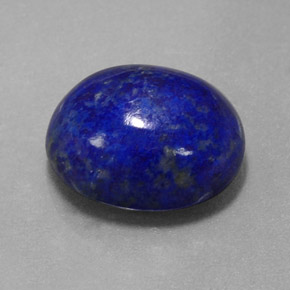 Lapis-lazuli bleue naturelle coupe ovale, 5,56 ct, opaque