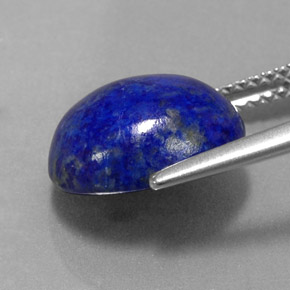 Lapis-lazuli bleue naturelle coupe ovale, 5,56 ct, opaque