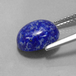 Lapis-lazuli bleue naturelle coupe ovale, 3,62 ct, opaque