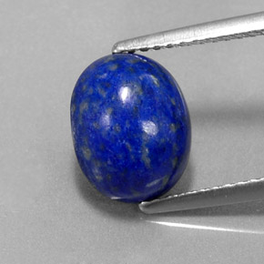 Lapis-lazuli bleue naturelle coupe ovale, 3,73 ct, opaque