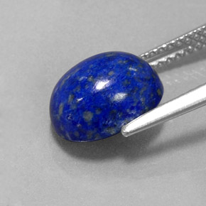 Lapis-lazuli bleue naturelle coupe ovale, 3,73 ct, opaque