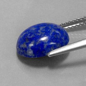 Lapis-lazuli bleue naturelle coupe ovale, 3,72 ct, opaque