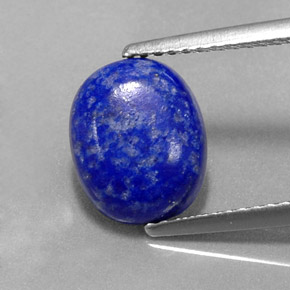 Lapis-lazuli bleue naturelle coupe ovale, 2,76 ct, opaque