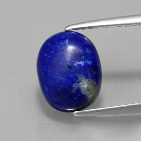 Lapis-lazuli bleue naturelle coupe ovale, 2,82 ct, opaque