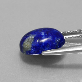 Lapis-lazuli bleue naturelle coupe ovale, 2,82 ct, opaque