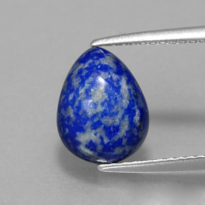 Lapis-lazuli bleue naturelle en forme de poire, 2,52 ct, opaque
