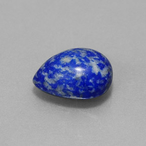 Lapis-lazuli bleue naturelle en forme de poire, 2,52 ct, opaque