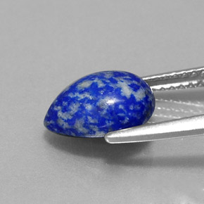 Lapis-lazuli bleue naturelle en forme de poire, 2,52 ct, opaque