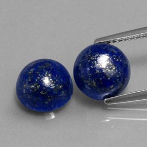 Achetez naturel ct bleue lapis-lazuli gems, coupe roude, en provenance afghanistan chez gemselect. en stock, livraison internationale!