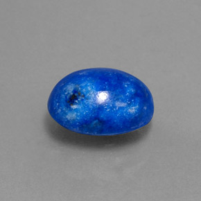 Lapis-lazuli bleue naturelle coupe ovale, 3,62 ct, opaque