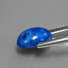Lapis-lazuli bleue naturelle coupe ovale, 3,62 ct, opaque