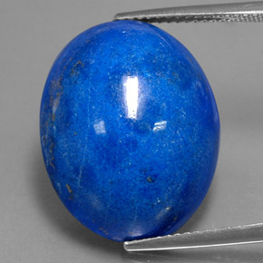 Lapis-lazuli bleue naturelle coupe ovale, 29,54 ct, opaque