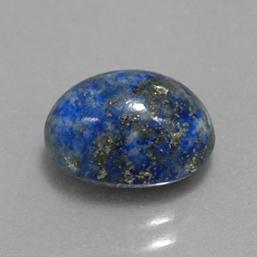 Lapis-lazuli bleue naturelle coupe ovale, 3,52 ct, opaque