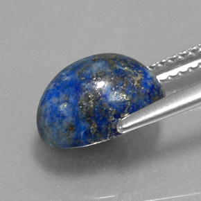 Lapis-lazuli bleue naturelle coupe ovale, 3,52 ct, opaque