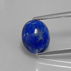 Lapis-lazuli bleue naturelle coupe ovale, 3,50 ct, opaque