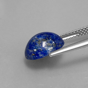 Lapis-lazuli bleue naturelle coupe ovale, 3,38 ct, opaque