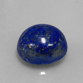 Lapis-lazuli bleue naturelle coupe ovale, 6,36 ct, opaque