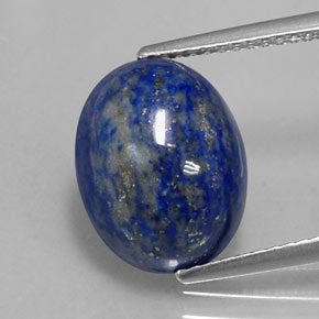 Lapis-lazuli bleue naturelle coupe ovale, 6,40 ct, opaque