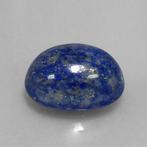 Lapis-lazuli bleue naturelle coupe ovale, 6,40 ct, opaque
