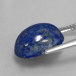 Lapis-lazuli bleue naturelle coupe ovale, 6,40 ct, opaque