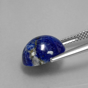 Lapis-lazuli bleue naturelle coupe ovale, 4,35 ct, opaque