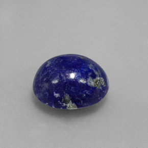 Lapis-lazuli bleue naturelle coupe ovale, 4,56 ct, opaque