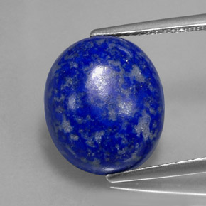 Lapis-lazuli bleue naturelle coupe ovale, 8,81 ct, opaque