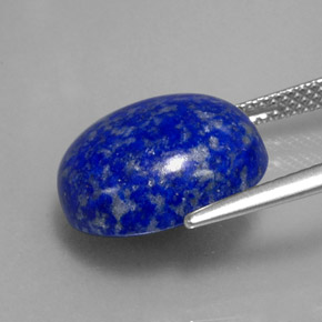 Lapis-lazuli bleue naturelle coupe ovale, 8,81 ct, opaque
