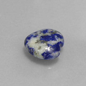 Lapis-lazuli bleue naturelle forme de coeur, 3,29 ct, opaque
