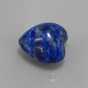 Lapis-lazuli bleue naturelle forme de coeur, 4,63 ct, opaque