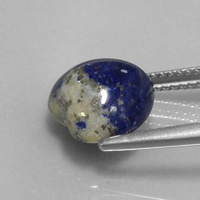 Lapis-lazuli bleue naturelle forme de coeur, 4,64 ct, opaque